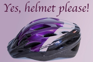 yes helmet please